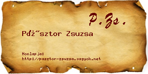 Pásztor Zsuzsa névjegykártya